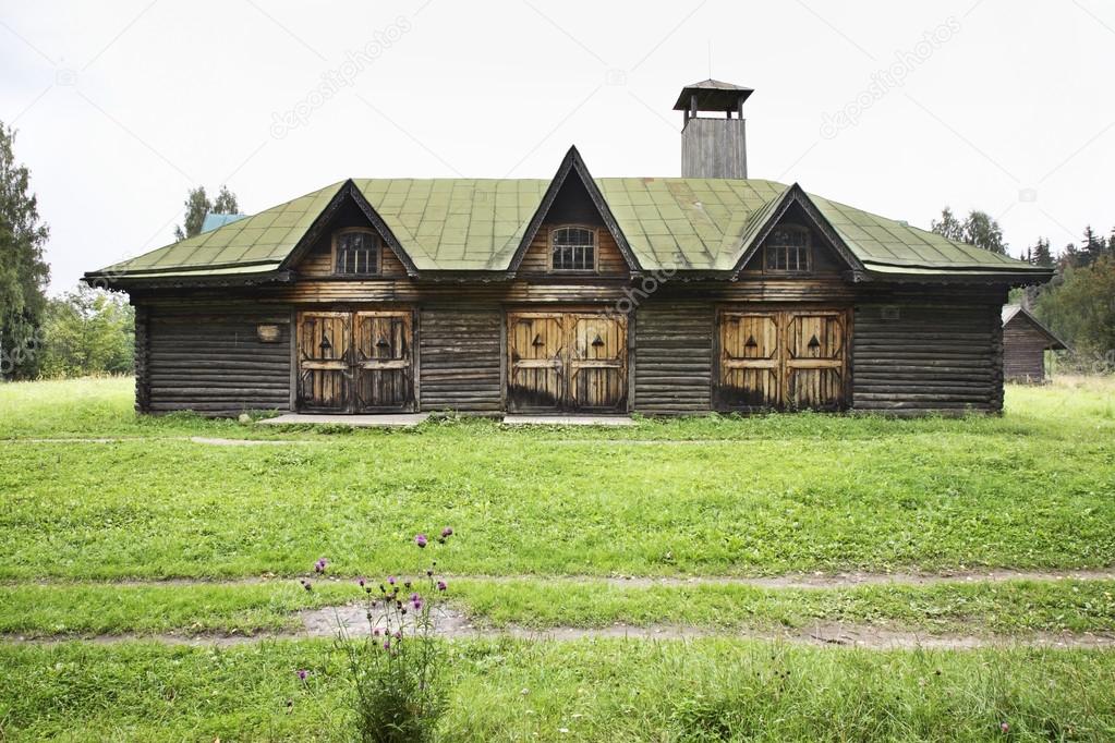 Old fire station in Vasilevo. Russia