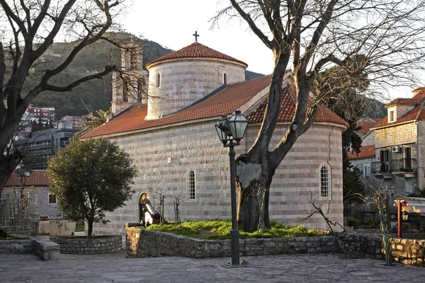 Igreja de Santa Trindade em Budva. Montenegro — Fotografia de Stock