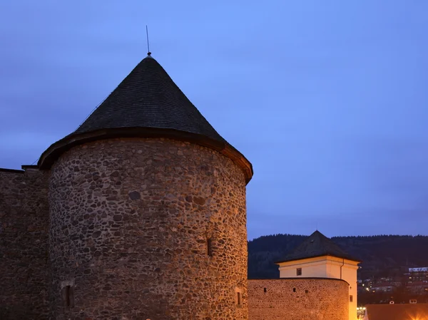 Fekete torony Kremnica-ban. Szlovákia — Stock Fotó