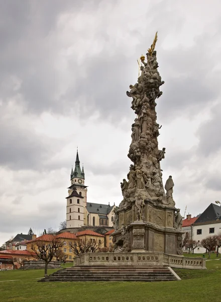 Kremnica veba sütun. Slovakya — Stok fotoğraf