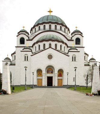 Belgrad 'daki Saint Sava Katedrali. Sırbistan