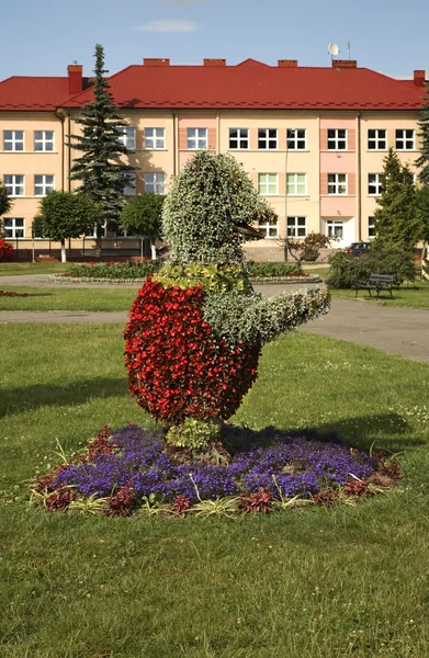 Escultura floral en Janow Lubelski. Polonia — Foto de Stock