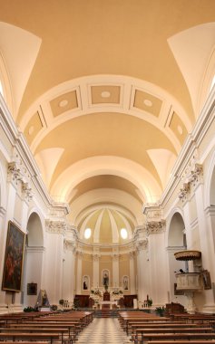 Nuoro 'daki Santa Maria della Neve Katedrali. Sardunya 'da. İtalya