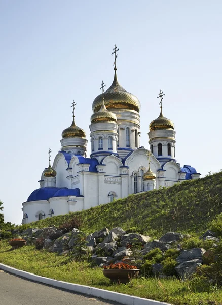 교회 (Church of the Kazan icon of the Mother of God in Nakhodka). 프리모 스키크라이. 러시아 — 스톡 사진