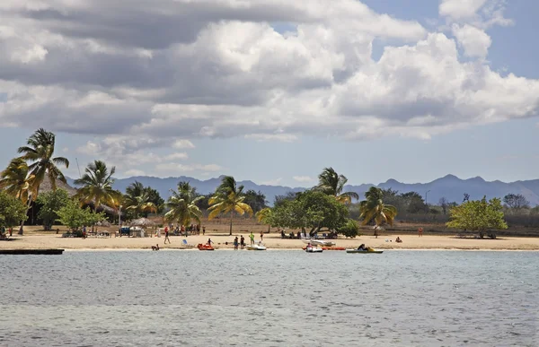 Playa en Rancho Luna. Mar Caribe. Océano Atlántico — Foto de Stock