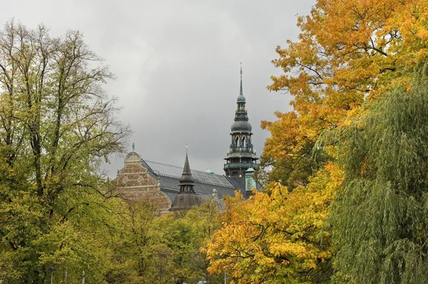 Northern (Scandinavian) Museum in Stockholm. Sweden — Stock Photo, Image