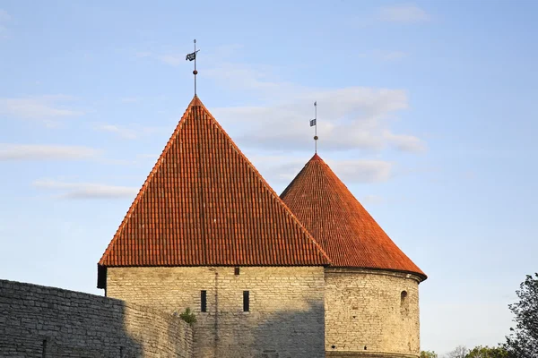Murów miejskich w Tallinnie. Estonia — Zdjęcie stockowe