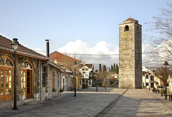 Podgorica 'daki Osmanlı saat kulesi. Karadağ