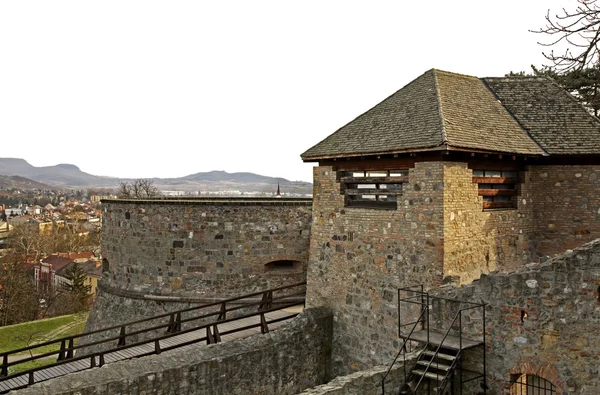 Esztergom 'daki kraliyet kalesi. Macaristan — Stok fotoğraf