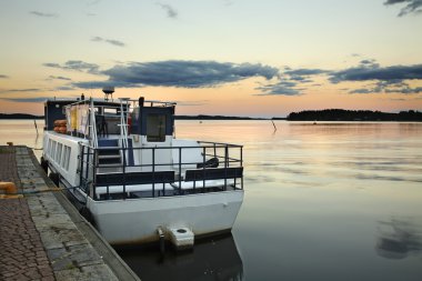 Port in Kuopio. Northern Savonia. Finland clipart