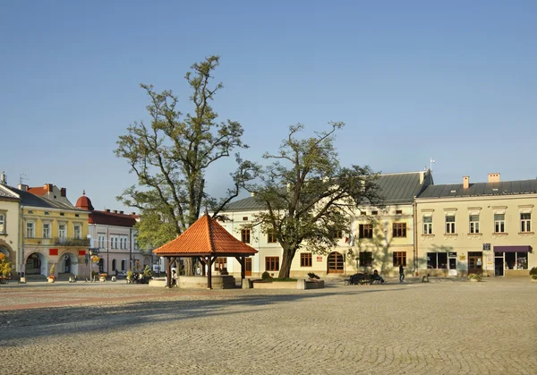 Piazza del Mercato a Krosno. Polonia — Foto Stock