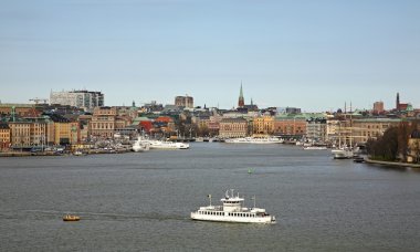 Stockholm 'de eski bir kasaba. İsveç