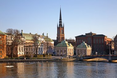 Stockholm 'de eski bir kasaba. İsveç