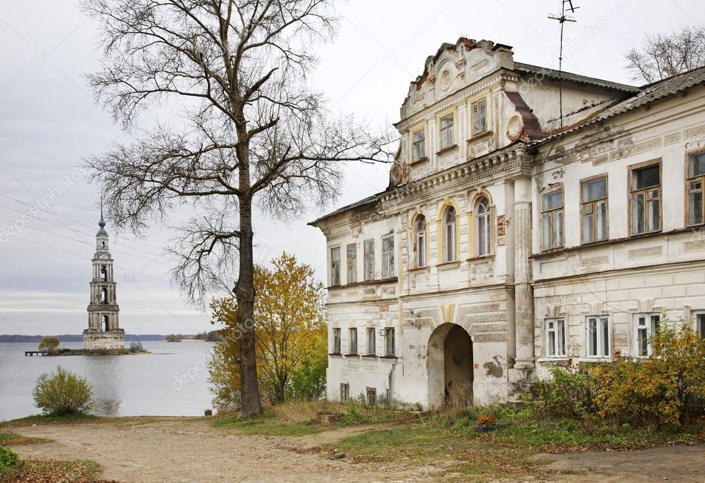 Embankment in Kalyazin Russia