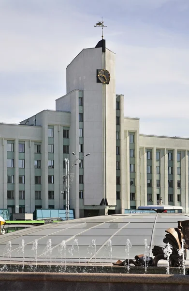 Praça da Independência em Minsk. Bielorrússia — Fotografia de Stock
