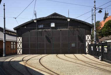 Kazimierz 'deki Şehir Mühendisliği Müzesi (Ulaştırma Müzesi). Krakow. Polonya