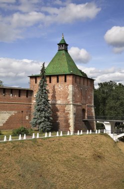 Nizhny Novgorod 'daki Nikolskaya Kulesi. Rusya