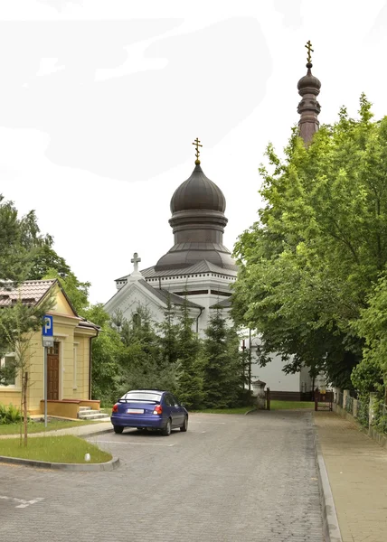 Wlodawa에 축복 받은 성모의 출생의 교회. 폴란드 — 스톡 사진