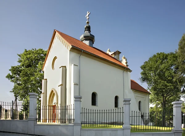 Kostel Nanebevzetí Panny Marie v Szczebrzeszyn. Polsko — Stock fotografie