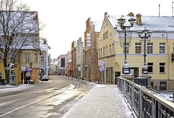 在克莱佩达的旧城。立陶宛 — 图库照片