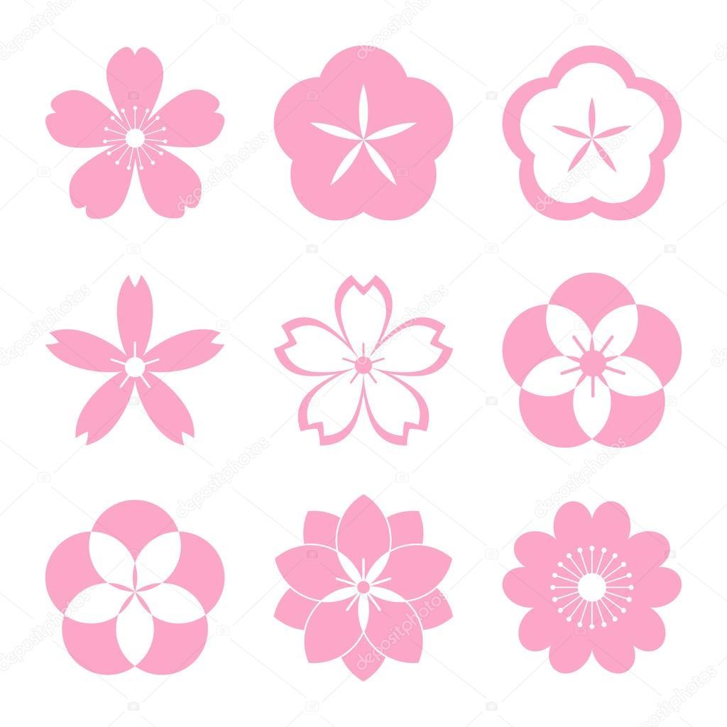 Pink Cherry Blossom Symbol
