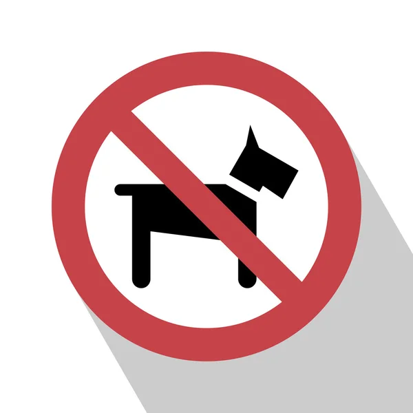 Kein Hunde-Schild — Stockvektor
