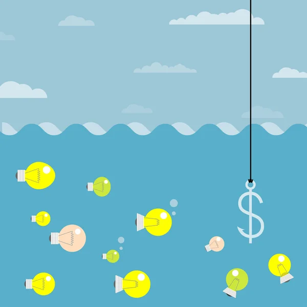 The bait — Stock Vector