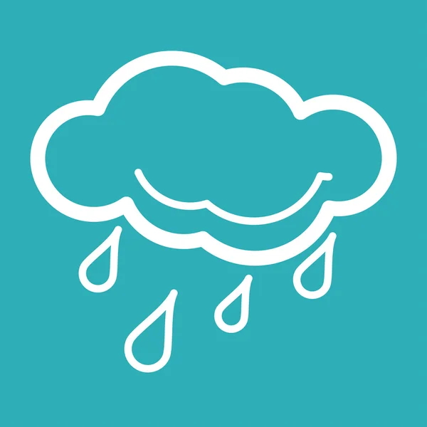 Rain Weather Icon — Stock Vector