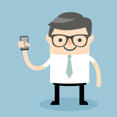 İşadamı pozlar karakterler.