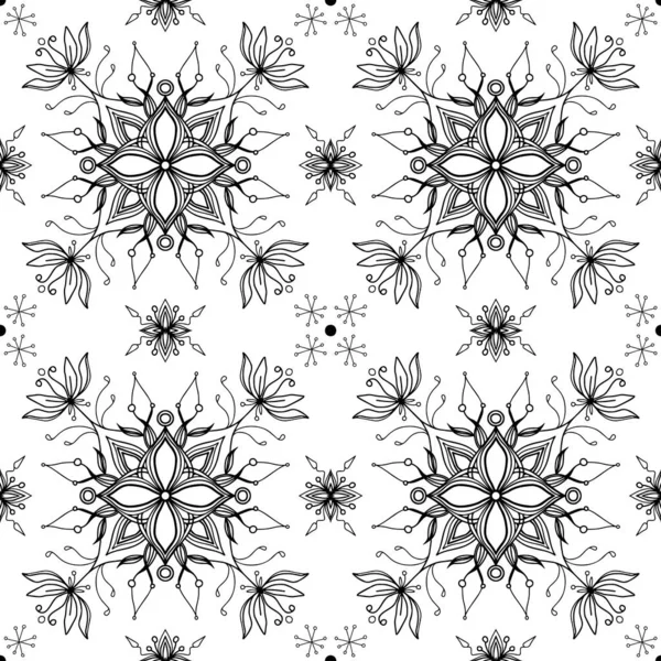 Fond Fleur Vintage Motif Floral Sans Couture Papier Peint Abstrait — Image vectorielle