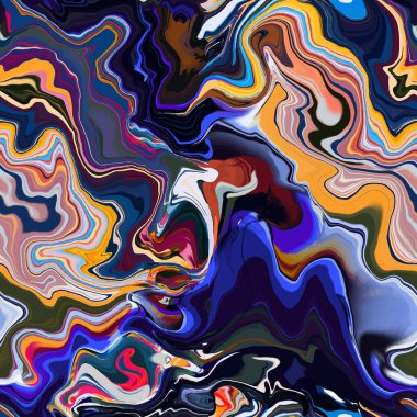 Mermer desen, kusursuz soyut desen, arkaplan. Kusursuz sıvı mermer akış efekti. Ebru tarzı, su, mürekkep izi. Vektör illüstrasyonu