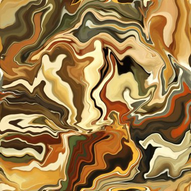 Mermer desenli, kusursuz desen. Sarı, turuncu, yeşil, bordo, kırmızı soyut arka plan. Kusursuz sıvı sıvı. Ebru tarzı etki. Su mürekkebi izi. Vektör.