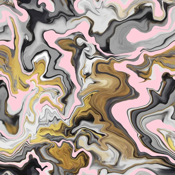 清晰的纹理无缝图案 粉色烟熏抽象背景 无缝液 Ebru风格的效果 水墨印刷 — 图库矢量图片
