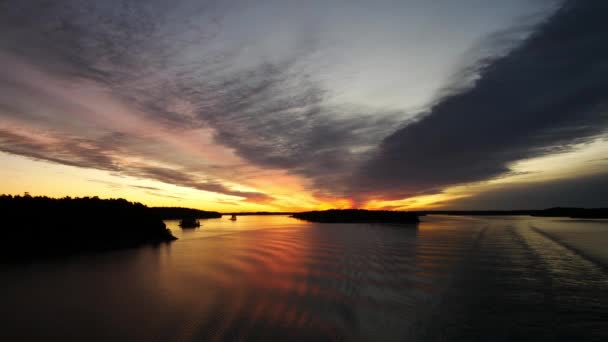 海面上的日出 — 图库视频影像
