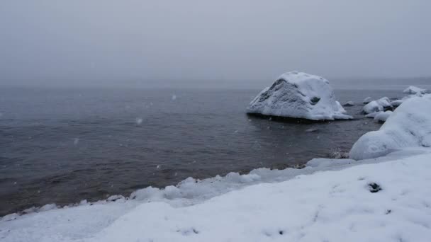 Mare baltico invernale. svedesi — Video Stock