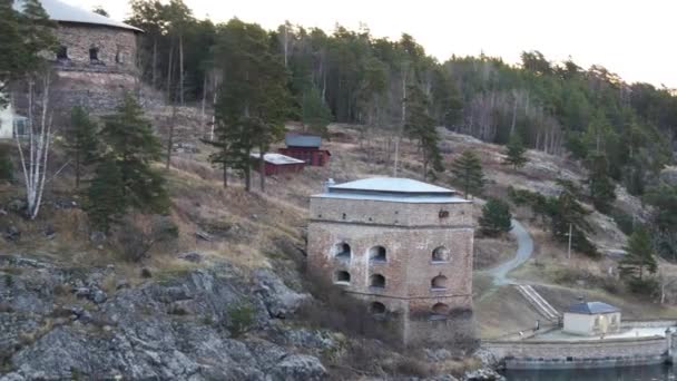 Blick auf das Inselleben im Stockholmer Archipel — Stockvideo