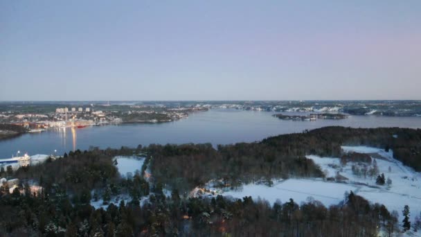 Nuit Stockholm vue aérienne 