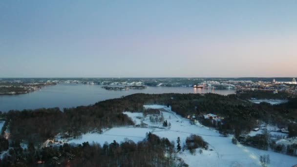 Nuit Stockholm vue aérienne 
