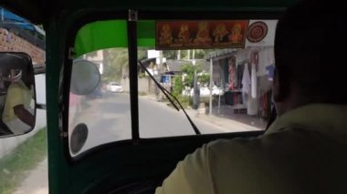 POV Ride tuk tuk motorlu taksi bakış noktasında, Asya