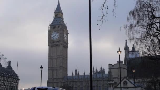 Big ben e casas do parlamento, Londres, Reino Unido — Vídeo de Stock