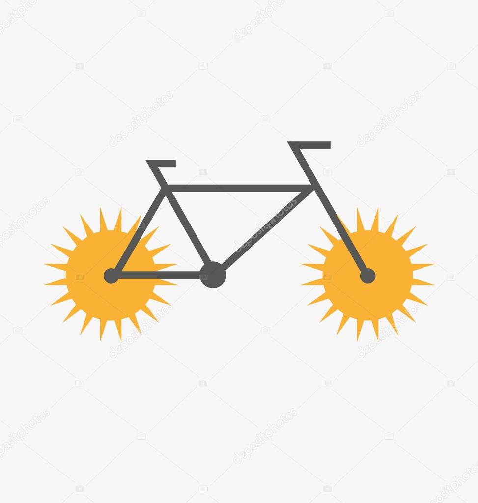 illustration of bike icon