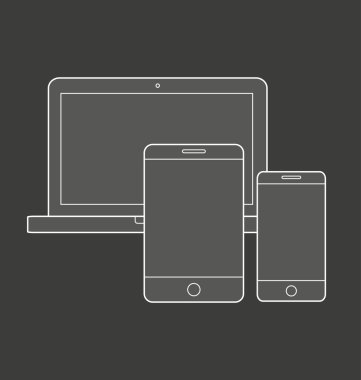 duyarlı web tasarım Icon çizimi