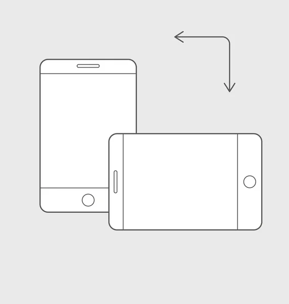 响应的 web 设计图标的插图 — 图库照片