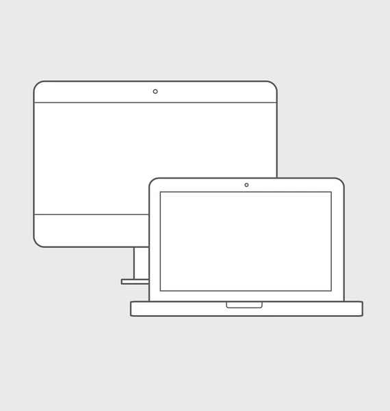 Ilustración del icono de diseño web sensible — Foto de Stock