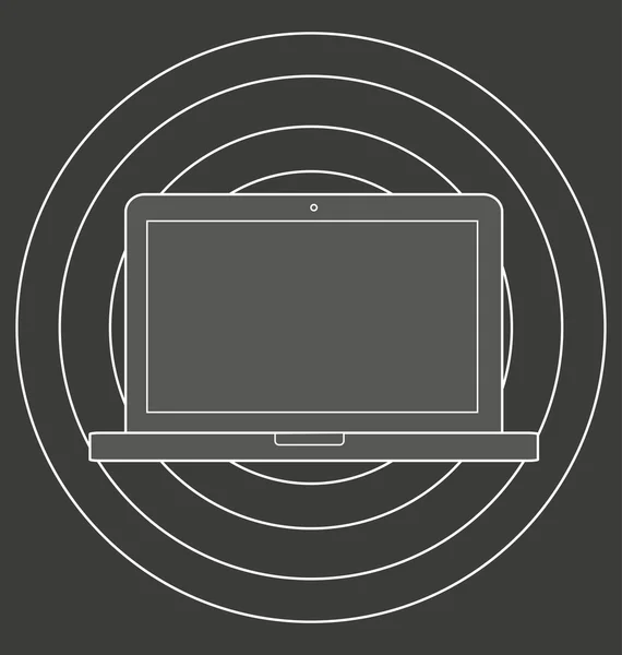 Ilustracja ikony Projektowanie responsywnych witryn internetowych — Zdjęcie stockowe