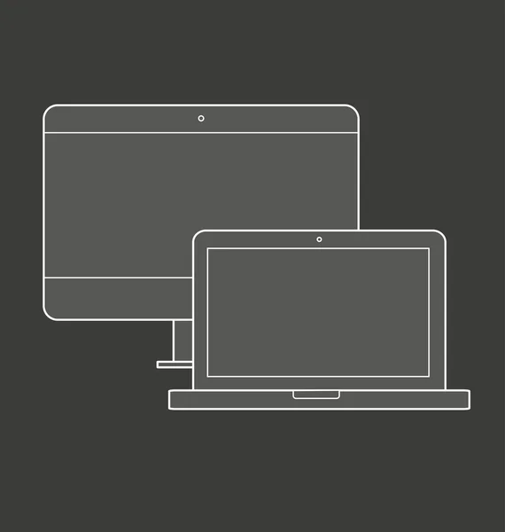 Illustration von responsive Web-Design-Ikone — Stockfoto