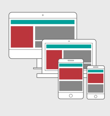 duyarlı web tasarım Icon çizimi