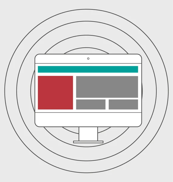 Illustration of responsive web design icon — Stock Photo, Image