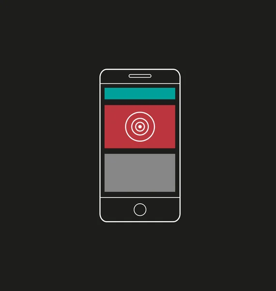 Illustration of responsive web design icon — Stock Photo, Image