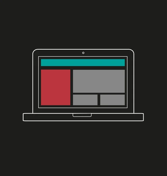Illustration of responsive web design icon — Stock Photo, Image